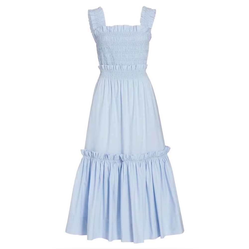 SEA New York Phoebe Smocked Dress - Cinderella Blue